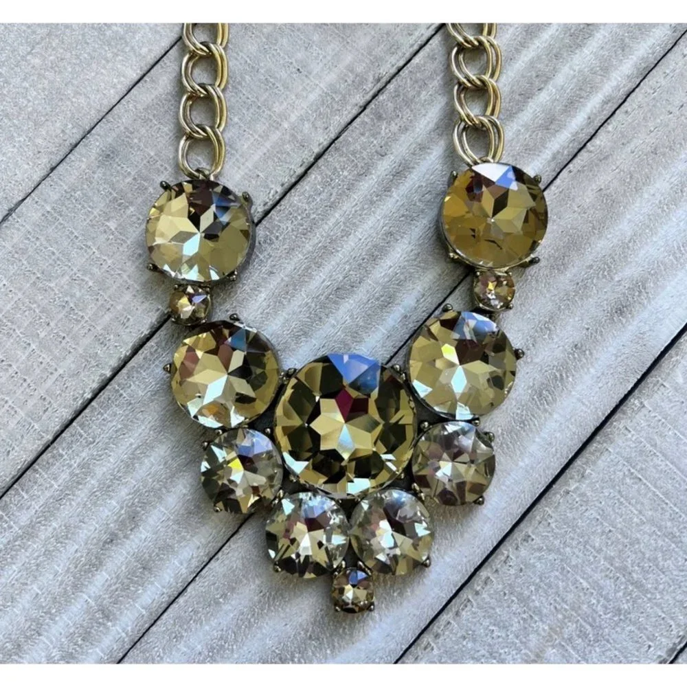 Vintage Natasha Statement Crystal Necklace -- 18